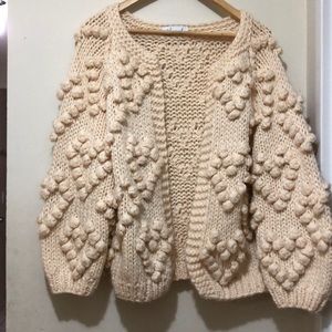 Chicwish Ivory knitted cardigan